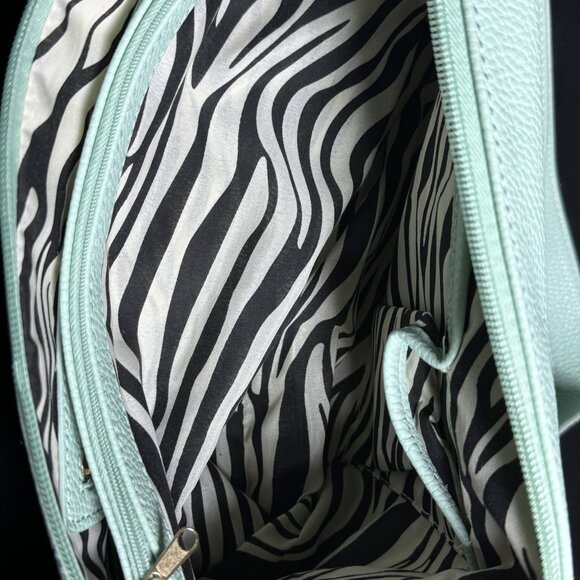 Steve Madden Mint Green Purse 14" by 8" - Picture 5 of 6